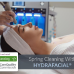 woman receiving hydra facial
