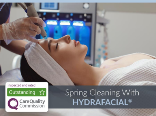 woman receiving hydra facial